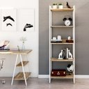 Ver imagem 1 de Estante para Livros Industrial 187cmx60cm 5 Prateleiras Kuadra