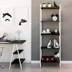 Estante para Livros Industrial 187cmx60cm 5 Prateleiras Kuadra - 1