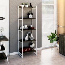 Estante para Livros Industrial 187cmx60cm 5 Prateleiras Kuadra - 6
