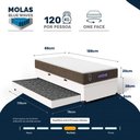 Ver imagem 4 de Cama Box Baú + Colchão Gazin de Molas Ensacadas One Face Air Light + Auxiliar de Espuma Solteiro