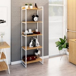 Estante para Livros Industrial 187cmx60cm 5 Prateleiras Kuadra - 6