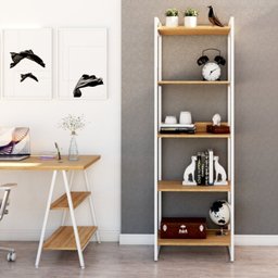 Estante para Livros Industrial 187cmx60cm 5 Prateleiras Kuadra - 1
