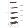 Estante para Livros Industrial 187cmx60cm 5 Prateleiras Kuadra - 4
