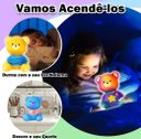 Ver imagem 2 de Luminária Ursinho Abajur LED Infantil para Pintar + Kit Pintura Tinta Guache Pincel Paleta