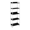 Ver imagem 3 de Estante de Livros Industrial Aço 60CMX187CM 5 Prateleiras Kuadra Preto