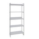 Ver imagem 3 de Estante de Livros Industrial Aço 80CMX187CM 5 Prateleiras Kuadra Branco