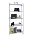 Ver imagem 2 de Estante de Livros Industrial Aço 80CMX187CM 5 Prateleiras Kuadra Branco
