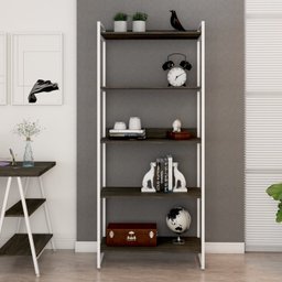 Estante para Livros Industrial 187cmx80cm 5 Prateleiras Kuadra - 1