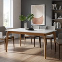 Ver imagem 1 de Mesa de Jantar com Vidro 1,80m x 0,90m - Coralle - Gold Salas