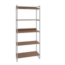 Ver imagem 3 de Estante de Livros Industrial Aço 80CMX187CM 5 Prateleiras Kuadra Marrom