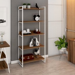 Estante para Livros Industrial 187cmx80cm 5 Prateleiras Kuadra - 6