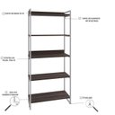Ver imagem 5 de Estante para Livros Industrial 187cmx80cm 5 Prateleiras Kuadra
