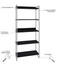 Ver imagem 5 de Estante para Livros Industrial 187cmx80cm 5 Prateleiras Kuadra