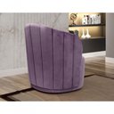 Ver imagem 5 de Poltrona Stela Decorativa em Veludo Confortável Roxo 380 Bella Decor
