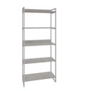 Ver imagem 3 de Estante de Livros Industrial Aço 80CMX187CM 5 Prateleiras Kuadra Branco