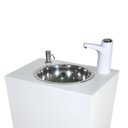 Ver imagem 2 de Pia Portátil para Profissionais da Saúde em Madeira Branca - Torneira Eletrônica - Ultra Móveis