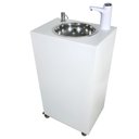 Ver imagem 1 de Pia Portátil para Profissionais da Saúde em Madeira Branca - Torneira Eletrônica - Ultra Móveis