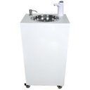 Ver imagem 3 de Pia Portátil para Profissionais da Saúde em Madeira Branca - Torneira Eletrônica - Ultra Móveis