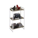 Ver imagem 2 de Estante de Livros Industrial Aço 60CMX104CM 3 Prateleiras Kuadra Marrom