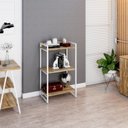 Ver imagem 6 de Estante de Livros Industrial Aço 60CMX104CM 3 Prateleiras Kuadra Marrom