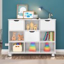 Ver imagem 1 de Nicho Organizador Rodizio com 3 Gavetas MDP 108cm Branco Qmovi