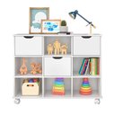 Ver imagem 3 de Nicho Organizador Rodizio com 3 Gavetas MDP 108cm Branco Qmovi