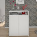 Ver imagem 5 de Mesa Escrivaninha em L Eron e Balcão 60cm 2 Portas Look A06 - Mpozenato