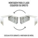 Ver imagem 7 de Mesa Escrivaninha em L Eron e Balcão 60cm 2 Portas Look A06 - Mpozenato