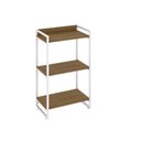 Ver imagem 3 de Estante de Livros Industrial Aço 60CMX104CM 3 Prateleiras Kuadra Marrom