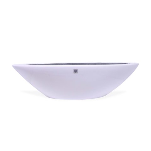 Vaso Decorativo Barca Branco 17x63x17cm - D’Rossi