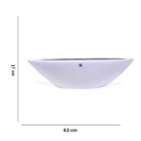 Ver imagem 5 de Vaso Decorativo Barca Branco 17x63x17cm - D’Rossi