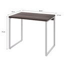 Ver imagem 3 de Escrivaninha Mesa Escritório Office Estilo Kuadra 90cm Industrial Nogal e Branco Marrom