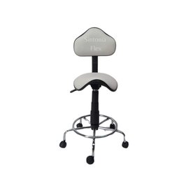 Cadeira Sela Estetica - Regulagem de Altura a Gás - para Dentista, Manicure, Tatuador, Estrela Croma - 1