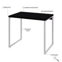 Ver imagem 5 de Escrivaninha Mesa Escritório Office Estilo Industrial 90Cm Kuadra