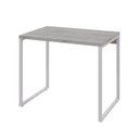 Ver imagem 2 de Escrivaninha Mesa Escritório Office Estilo Kuadra 90cm Industrial Snow e Branco Chess