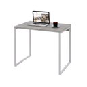 Ver imagem 4 de Escrivaninha Mesa Escritório Office Estilo Kuadra 90cm Industrial Snow e Branco Chess