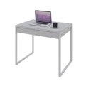 Ver imagem 4 de Escrivaninha Mesa Escritório Kuadra 2 Gavetas 90cm Industrial Branco Chess