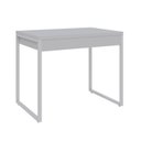Ver imagem 6 de Escrivaninha Mesa Escritório Kuadra 2 Gavetas 90cm Industrial Branco Chess