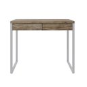 Ver imagem 2 de Escrivaninha Mesa Escritório 90Cm 2 Gavetas Kuadra