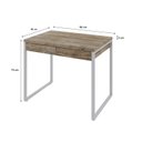 Ver imagem 3 de Escrivaninha Mesa Escritório 90Cm 2 Gavetas Kuadra