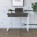 Ver imagem 1 de Escrivaninha Mesa Escritório 90Cm 2 Gavetas Kuadra