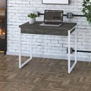 Ver imagem 7 de Escrivaninha Mesa Escritório 90Cm 2 Gavetas Kuadra