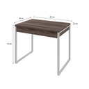 Ver imagem 3 de Escrivaninha Mesa Escritório 90Cm 2 Gavetas Kuadra