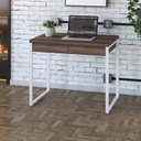 Ver imagem 7 de Escrivaninha Mesa Escritório 90Cm 2 Gavetas Kuadra