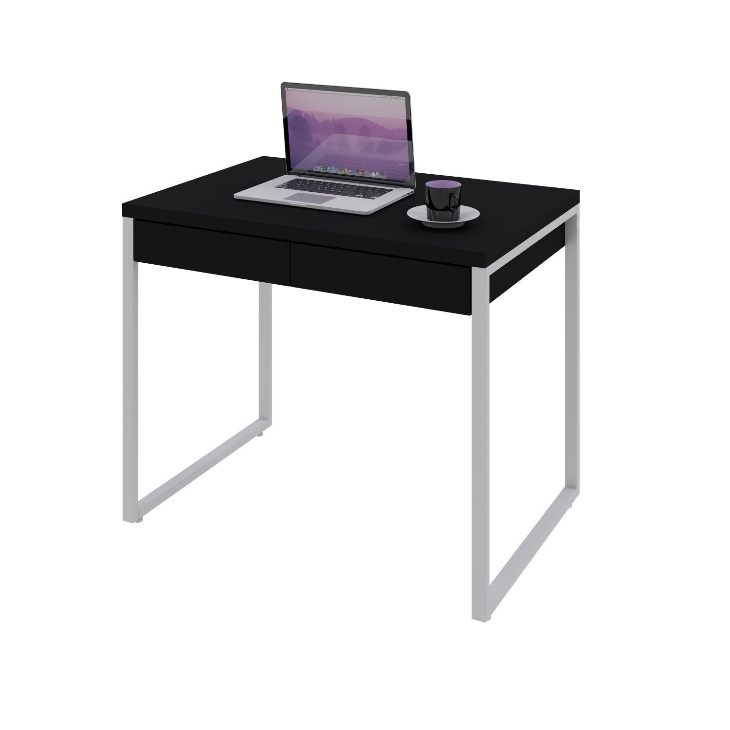 Mesa Para Escritório 90Cm 2 Gavetas Kuadra - 4