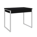 Ver imagem 6 de Escrivaninha Mesa Escritório Kuadra 2 Gavetas 90cm Industrial Preto Ônix e Branco Chess