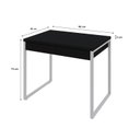 Ver imagem 3 de Escrivaninha Mesa Escritório 90Cm 2 Gavetas Kuadra