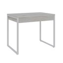 Ver imagem 6 de Escrivaninha Mesa Escritório Kuadra 2 Gavetas 90cm Industrial Snow e Branco Chess