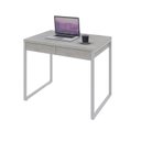 Ver imagem 4 de Escrivaninha Mesa Escritório Kuadra 2 Gavetas 90cm Industrial Snow e Branco Chess