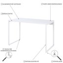 Ver imagem 5 de Escrivaninha Mesa Escritório Office Estilo Industrial 120cm Kuadra